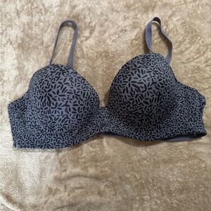 Izod Gray Molded Cup Bra Intimates